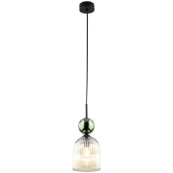 SOPHIA GREEN COGNAC LAMPA WISZĄCA 1XE14 11146