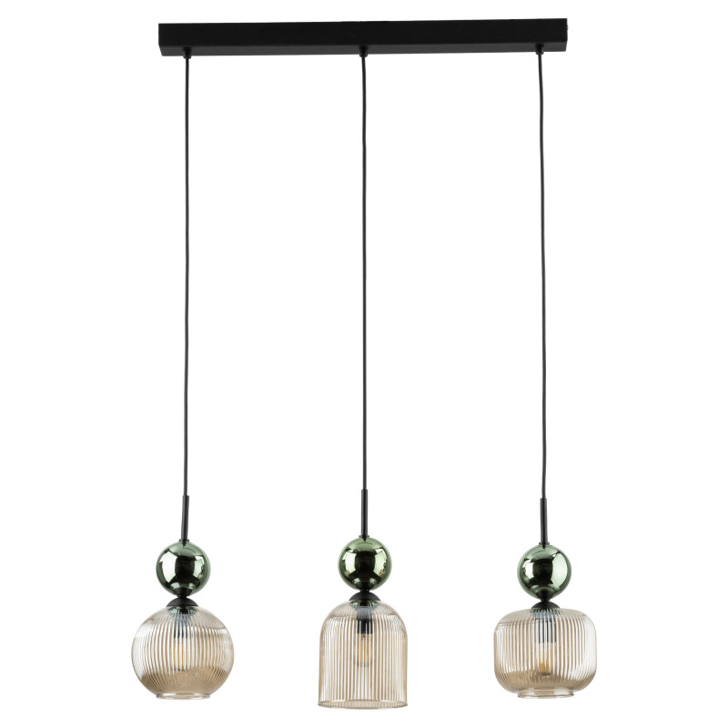 SOPHIA GREEN COGNAC LAMPA WISZĄCA 3XE14 11147