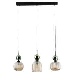 SOPHIA GREEN COGNAC LAMPA WISZĄCA 3XE14 11147