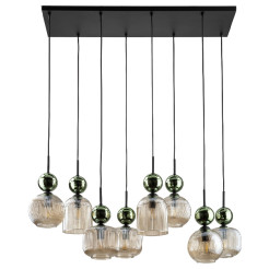 SOPHIA GREEN COGNAC LAMPA WISZĄCA 8XE14 11151