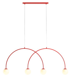 LAMPA WISZĄCA UNA 4 RED CHILLI L