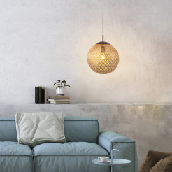 2420-48 GRETA LAMPA WISZĄCA RDZA/ZŁOTY