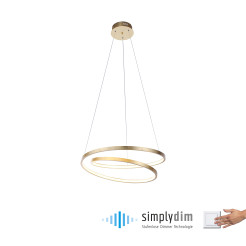 2472-12 ROMAN LAMPA WISZĄCA ZŁOTY