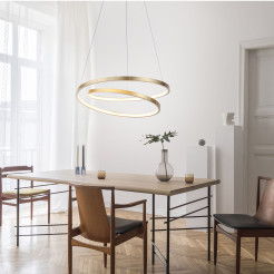 2472-12 ROMAN LAMPA WISZĄCA ZŁOTY