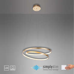 2472-12 ROMAN LAMPA WISZĄCA ZŁOTY