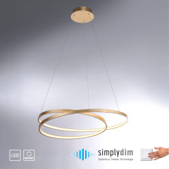 2474-12 ROMAN LAMPA WISZĄCA ZŁOTY