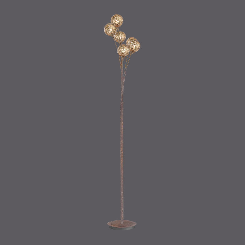 398-48 GRETA LAMPA PODŁOGOWA RDZA/ZŁOTY