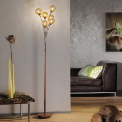 398-48 GRETA LAMPA PODŁOGOWA RDZA/ZŁOTY