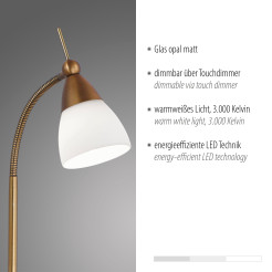 4001-11 PINO LAMPA STOŁOWA ANTYCZNY MOSIĄDZ
