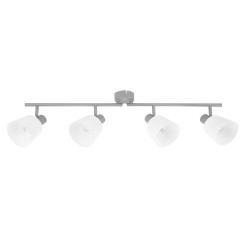 Lampa sufitowa GINKO listwa szara 4x40W E14 nowoczesne oświetlenie do salonu kuchni jadalni przedpokoju 94-49100