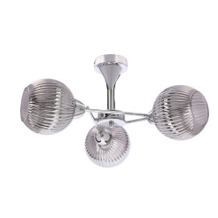 Lampa wisząca CESAR srebrna 3x40W E27 nowoczesna elegancja do salonu jadalni sypialni 33-48363