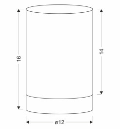 Nowoczesna  lampa stołowa Wels  1x40W E27 klosz dymiony 41-35035
