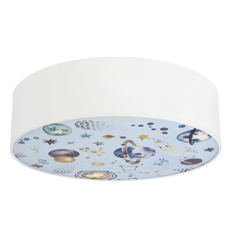 KIDDY lampa sufitowa 38 cm biały 2x40W E27 abażur biały 31-38852