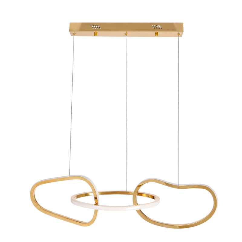 Lampa wisząca ANNELI elegancka – złota nieregularna forma 125 cm – designerska lampa salonu i jadalni LED 3000K 33-35639