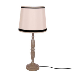 CARDINALE lampa sto³owa h-58 cm ciemny szary 1x40 E27 aba¿ur be¿owy 41-40091