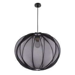 MELLOW lampa wisząca czarny 1x40W E27 abażur mist 52 czarny kula 31-41968