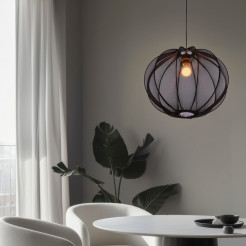 MELLOW lampa wisząca czarny 1x40W E27 abażur mist 52 czarny kula 31-41968