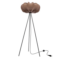 Lampa podłogowa CAFEE’ z abażurem brązowym mokka 52 cm - lampa stojąca w stylu skandynawskim E27 51-42026
