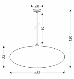 Lampa wisząca CAFEE skandynawska z abażurem beżowym frappe 52 cm - minimalistyczne oświetlenie sufitowe w stylu japandi E27 31-42019