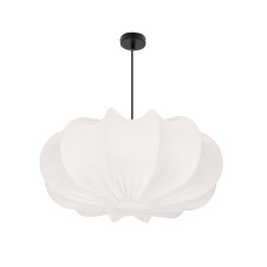 Lampa wisząca CAFEE skandynawska - z abażurem kremowym latte 52 cm - minimalistyczne oświetlenie sufitowe w stylu japandi E27 31-42002