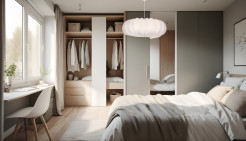 Lampa wisząca CAFEE skandynawska - z abażurem kremowym latte 66cm - nowoczesne oświetlenie sufitowe do salonu i jadalni E27 31-39224