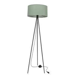 SHANTI lampa pod³ogowa czarny 1x40W E27 aba¿ur miêtowy 51-38753