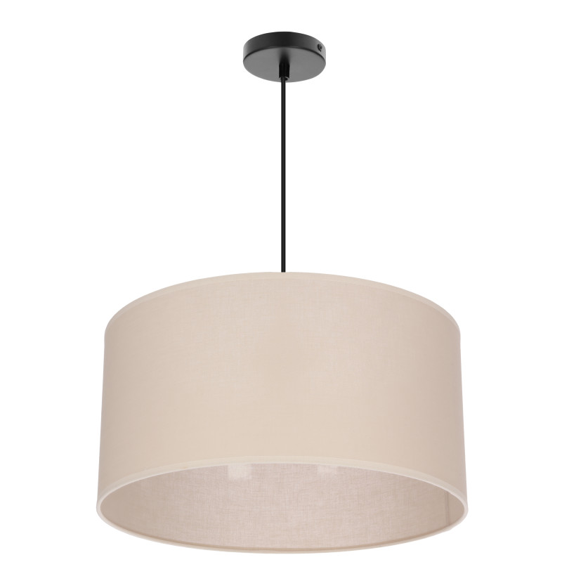 SHANTI lampa wisz¹ca czarny 1x40W E27 aba¿ur be¿owy 31-38685
