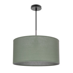 SHANTI lampa wisz¹ca czarny 1x40 E27 aba¿ur miêtowy 31-38654