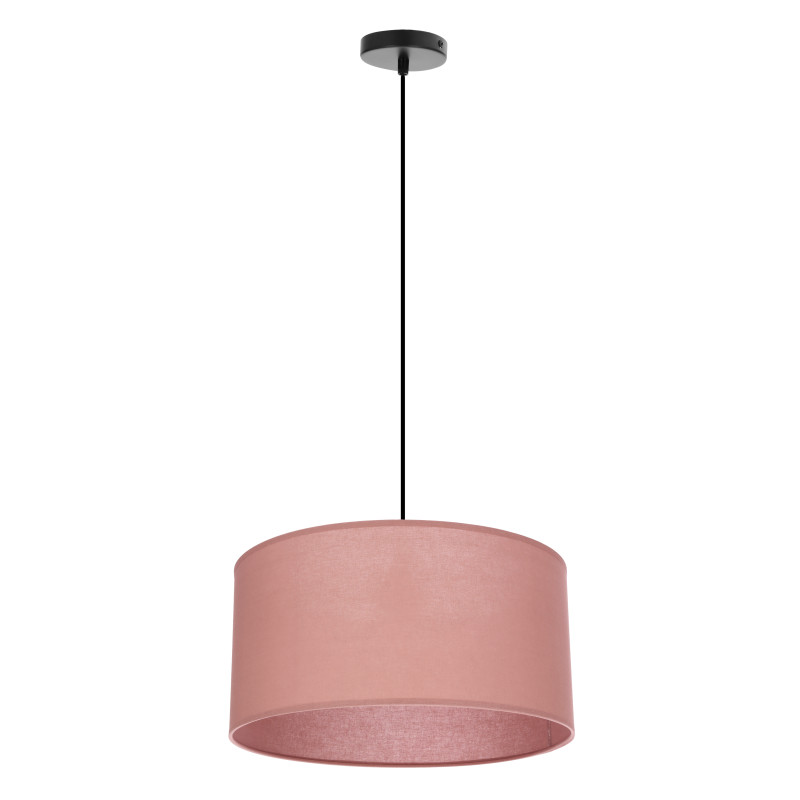 SHANTI lampa wisz¹ca czarny 1x40 E27 aba¿ur jasny wrzosowy 31-38647