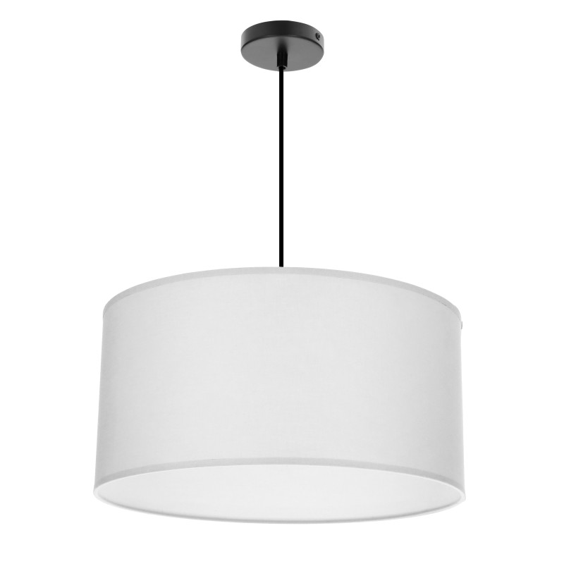 SHANTI lampa wisz¹ca czarny 1x40W E27 aba¿ur szary 31-38678