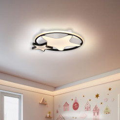 ASTRE lampa sufit. plafon brązowy+biały 36W LED 3000-6500K klosz biały z pilotem 14-35752