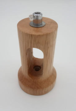 Lampa wisząca  biało drewniana 25 cm ST-5097c