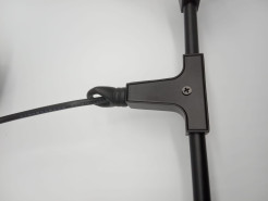 Lampa wisząca -6 bursztynowo czarna 130 cm ST-1232-6