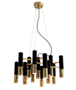 Lampa wisząca -13 czarno złota 60 cm ST-5719-13