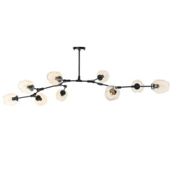 Lampa wisząca -9 bursztynowo czarna 150 cm ST-1232-9