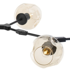 Lampa wisząca -9 bursztynowo czarna 150 cm ST-1232-9
