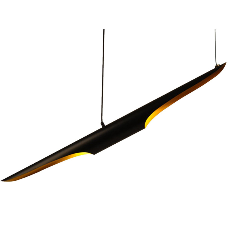 Lampa wisząca BLACK TUBE czarno złota 100 cm ST-0502-1