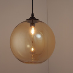 Lampa wisząca LOVE BOMB bursztynowa 25 cm ST-5012 amber
