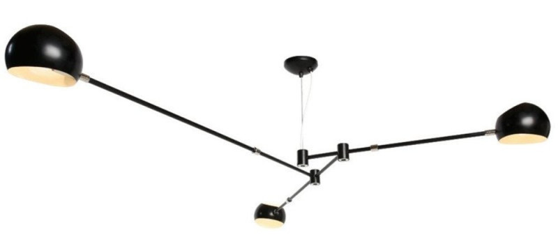 Lampa wisząca -3 czarna 175 cm ST-5335B-3 BLACK