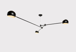 Lampa wisząca -3 czarna 175 cm ST-5335B-3 BLACK