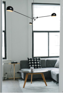 Lampa wisząca -3 czarna 175 cm ST-5335B-3 BLACK