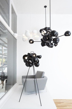 Lampa wisząca -11 czarna 55 cm ST-5335-11