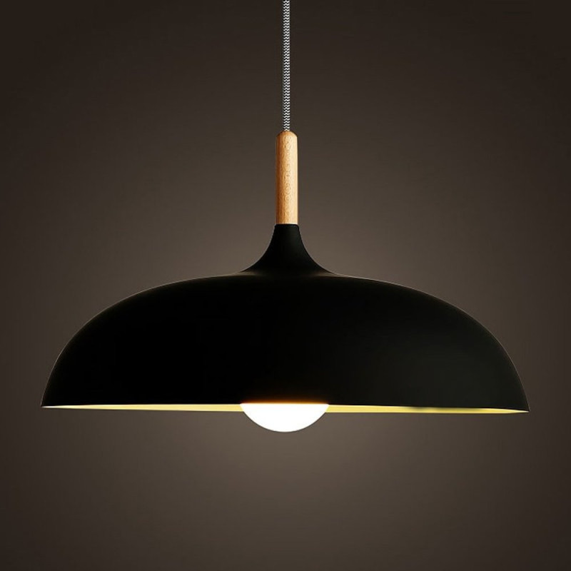 Lampa wisząca SAUCER czarna 45 cm ST-5219 black