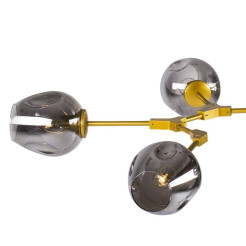 Lampa wisząca -6 złoto szara 130 cm ST-1232-6 GOLD