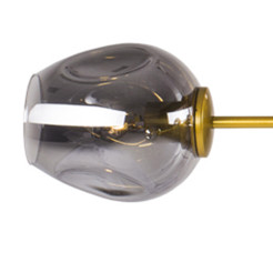 Lampa wisząca -6 złoto szara 130 cm ST-1232-6 GOLD