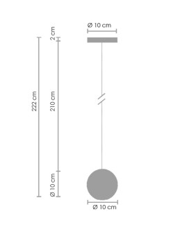 Lampa wisząca -1 kryształowa 10 cm ST-9228-1