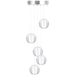Lampa wisząca -5 kryształowa 30 cm ST-9228-5