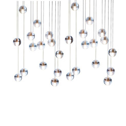 Lampa wisząca -5 kryształowa 30 cm ST-9228-5