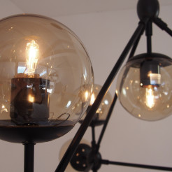 Lampa wisząca -21 bursztynowo czarna 165 cm ST-9047-21