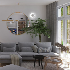 Lampa ścienna  biała 30 cm ST-8371 L